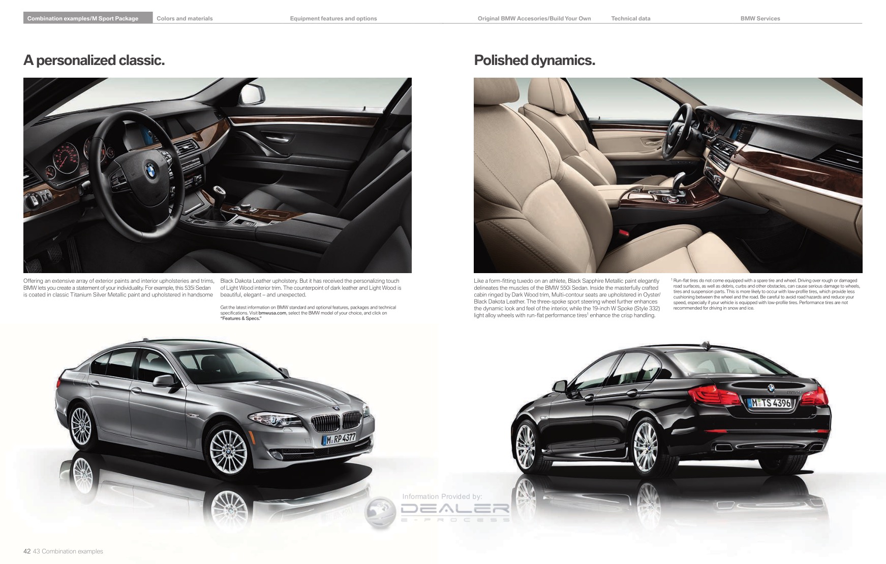 2012 BMW 5-Series Brochure Page 22